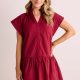 Annalyn Dress- Maroon-UC6996U